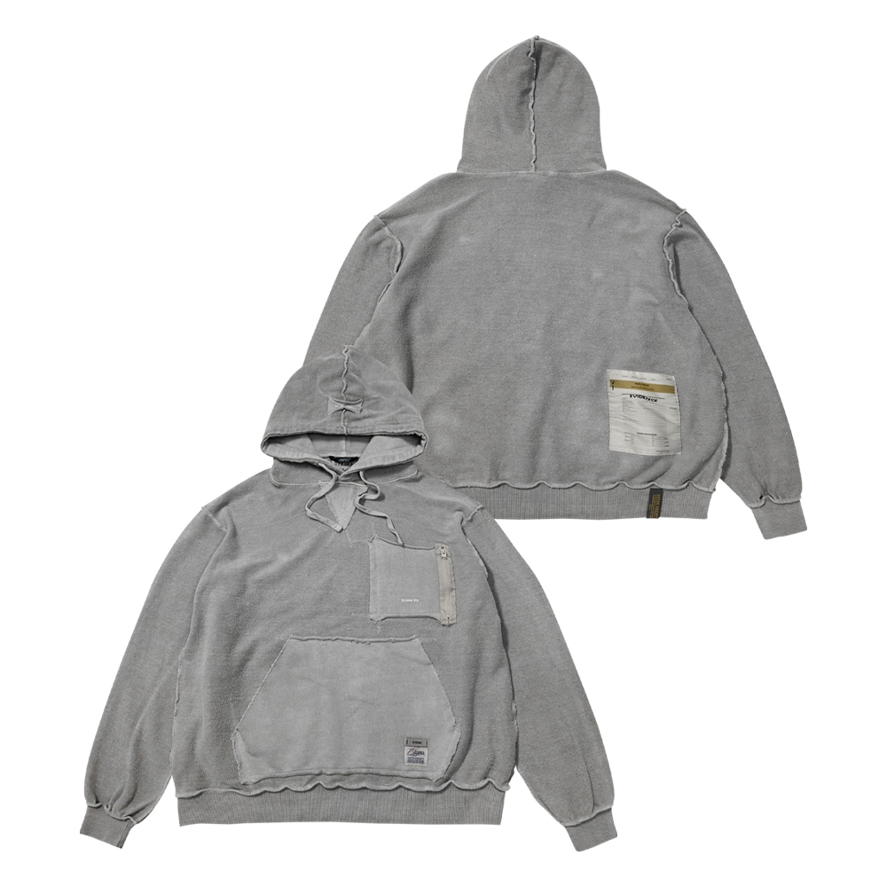INSIDEOUT OVERSIZED PIGMENT HOODIE V2 GRAY
