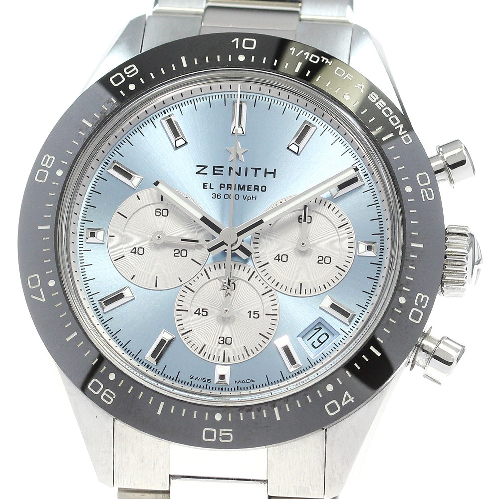 ゼニス ZENITH 03.3106.3600 クロノマスター スポーツ YOSHIDA SPECIAL EDITION デイト 自動巻き メンズ 箱・保証書付き_860882【中古】