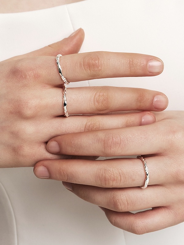 ☆Hei☆ sv925 cheese open ring HE25SPRSW219XXFR Open Heart 925 Sterling Silver Ring 4.5 Grams Size 7.75