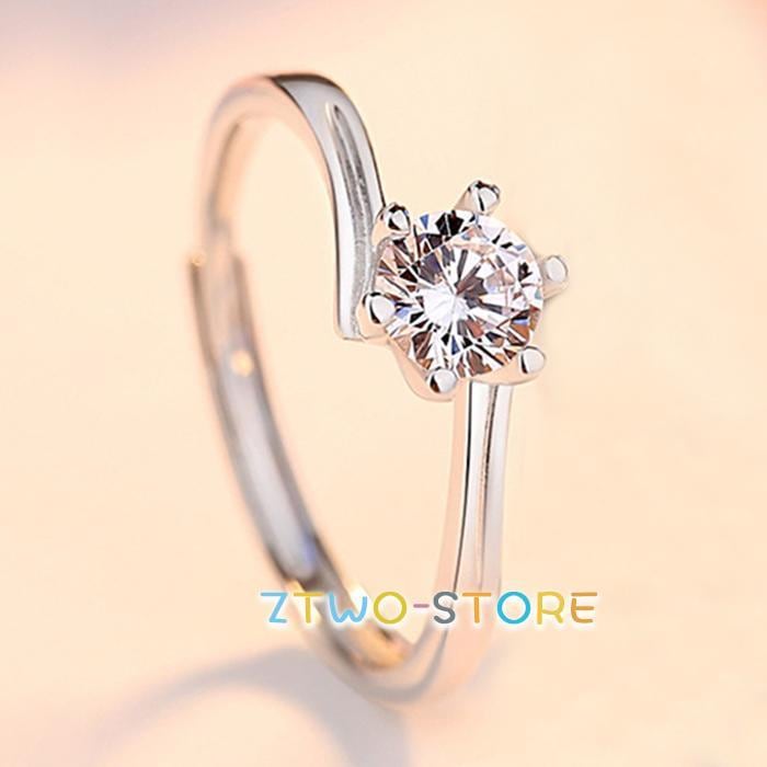 指輪 レディース 婚約 一粒ダイヤ 並ぶ3粒 0.25カラット フリーサイズ シンプル 彼女 妻 結婚記念日 誕生日プレゼント 母の日ギフト 5,308円