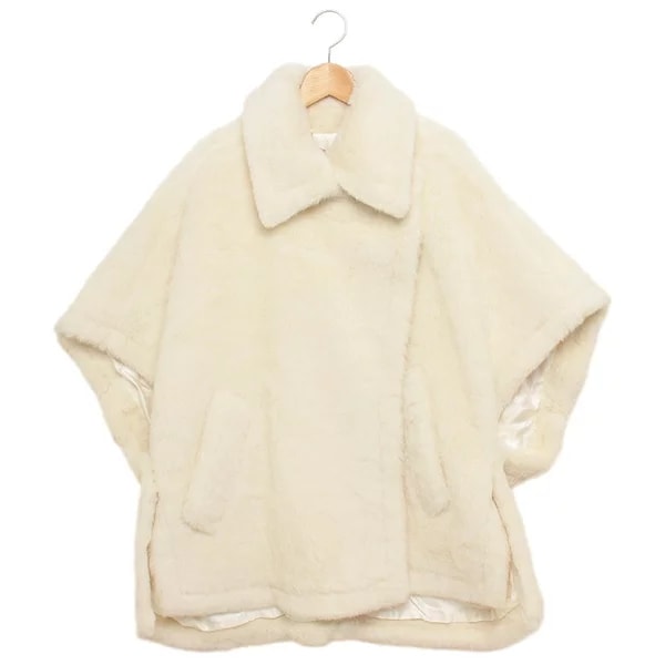 ケープ コート テベ テディベア ケープ ポンチョ ホワイト レディース TEBE1 001 2524736122600