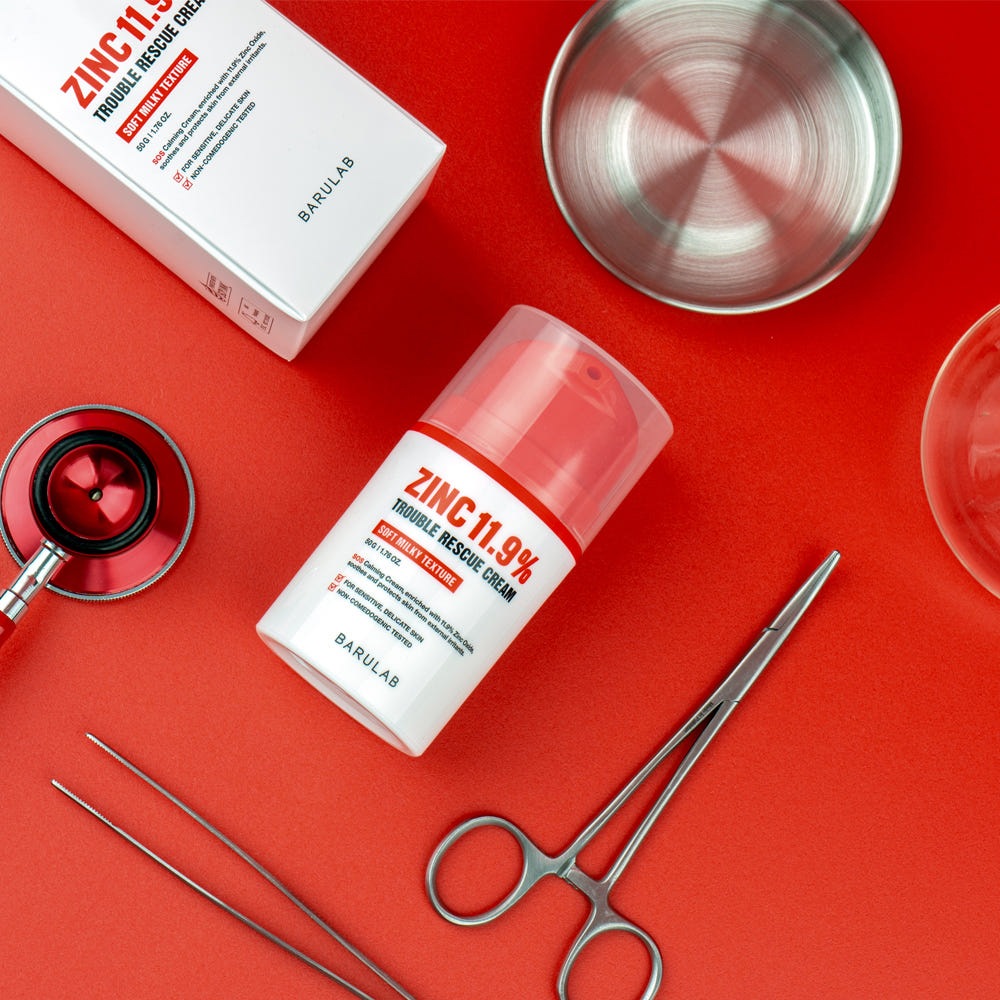 ジンク 11.9% トラブル レスキュー クリーム + マスクパックをプレゼント