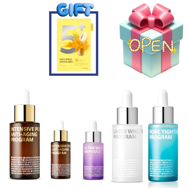 [正規品][韓国Cosme] 弾力アンプル 30ml15ml / ウルトラウォーター フル アンプル 15ml / レーザー ホワイト プログラム30ml / 毛穴アンプル 30ml