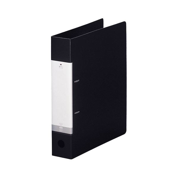 (まとめ) リヒトラブ リクエスト D型リングファイル A4タテ 2穴 450枚収容 背幅56mm 黒 G2240-24 1冊 (×30セット)