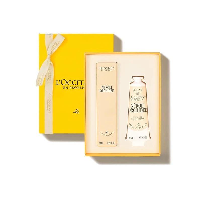 【即納】ロクシタン(LOCCITANE) ネロリオーキデ フレグランス＆ハンド ミニサイズのオードトワレ+ハンドクリームのギフトセット 誕生日 女性 男性 人気 送別 クリスマス プレゼント ギフト