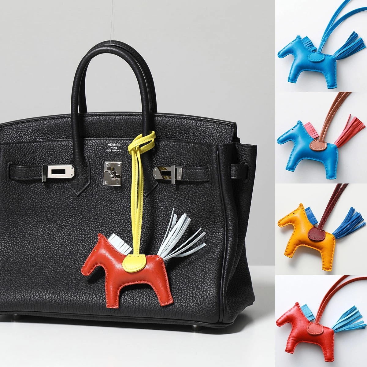 HERMES エルメス チャーム ロデオ PM RODEO 064929CA アニョーミロ レディース レザー ホルダー バッグチャーム カラー5色