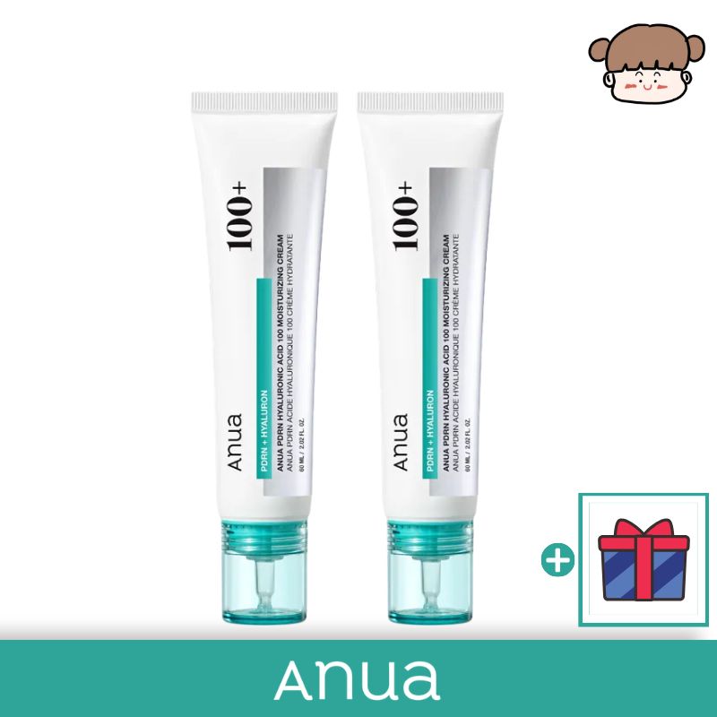 【1+1】ANUA PDRNヒアルロン酸100モイスチャライジングクリーム, 60ml 2個‐ハリ 弾力 ケア ラーゲン ツヤ肌 クリーム保湿 フェイスクリーム エイジングケア クリーム 乾燥小じわ