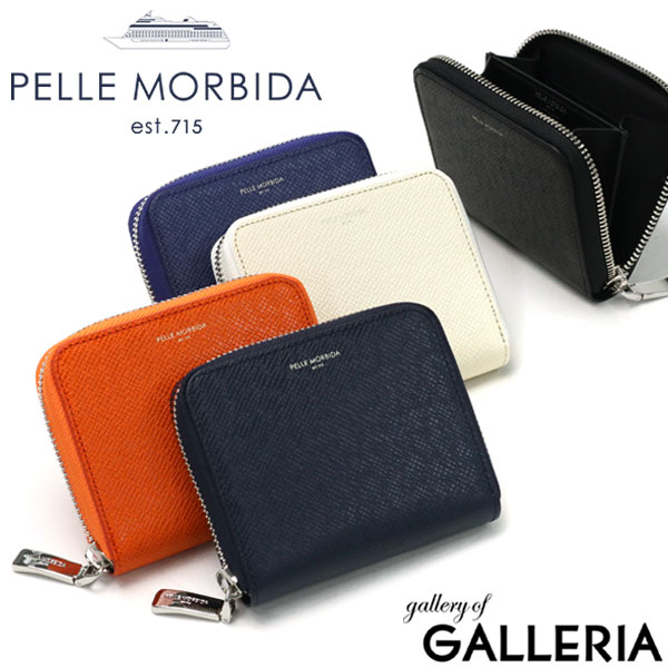 ペッレモルビダ 財布 PELLE MORBIDA ミニ財布 本革 Barca バルカ ラウンドファスナー 小銭入れ キーケース コインケース キーリング付 メンズ レディース 日本製 BA325