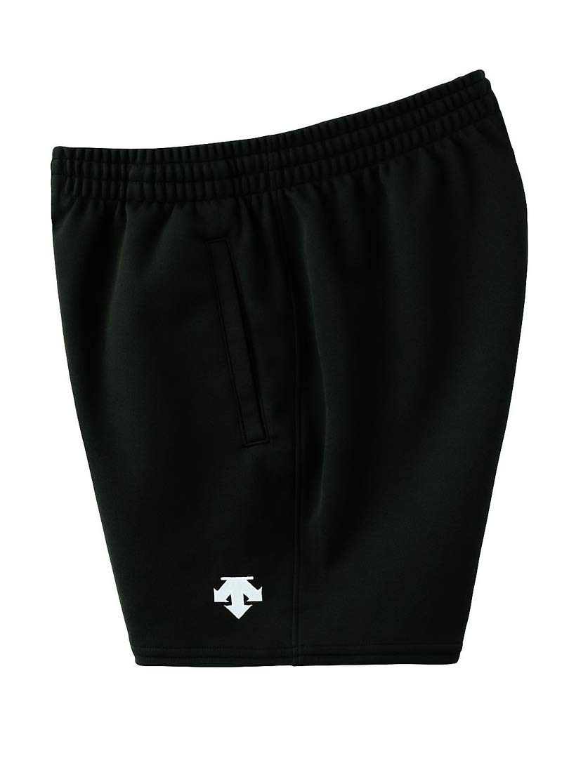 [デサント] ハーフパンツ バレーボール ゲームパンツ ワンポイント 吸汗 ストレッチ 練習 定番 部活 チーム レディース BLK (DSP-6093WB) S