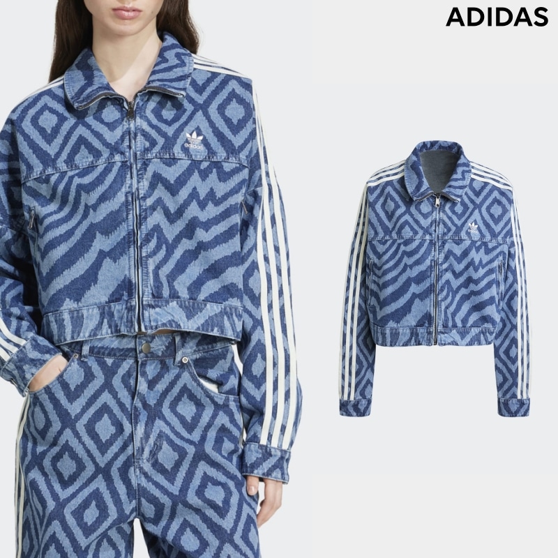 [ADIDAS] アディダス レディースFARM Rio デニム トラックトップ ミディアムブルーデニム / FARM DENIM