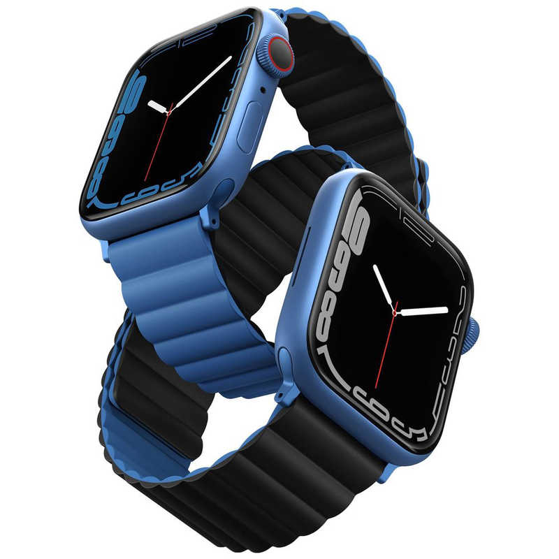 KENZAN　REVIX REVERSIBLE MAGNETIC APPLE WATCH STRAP 414038MM CASPIAN　UNIQ41MMREVBLUBLK