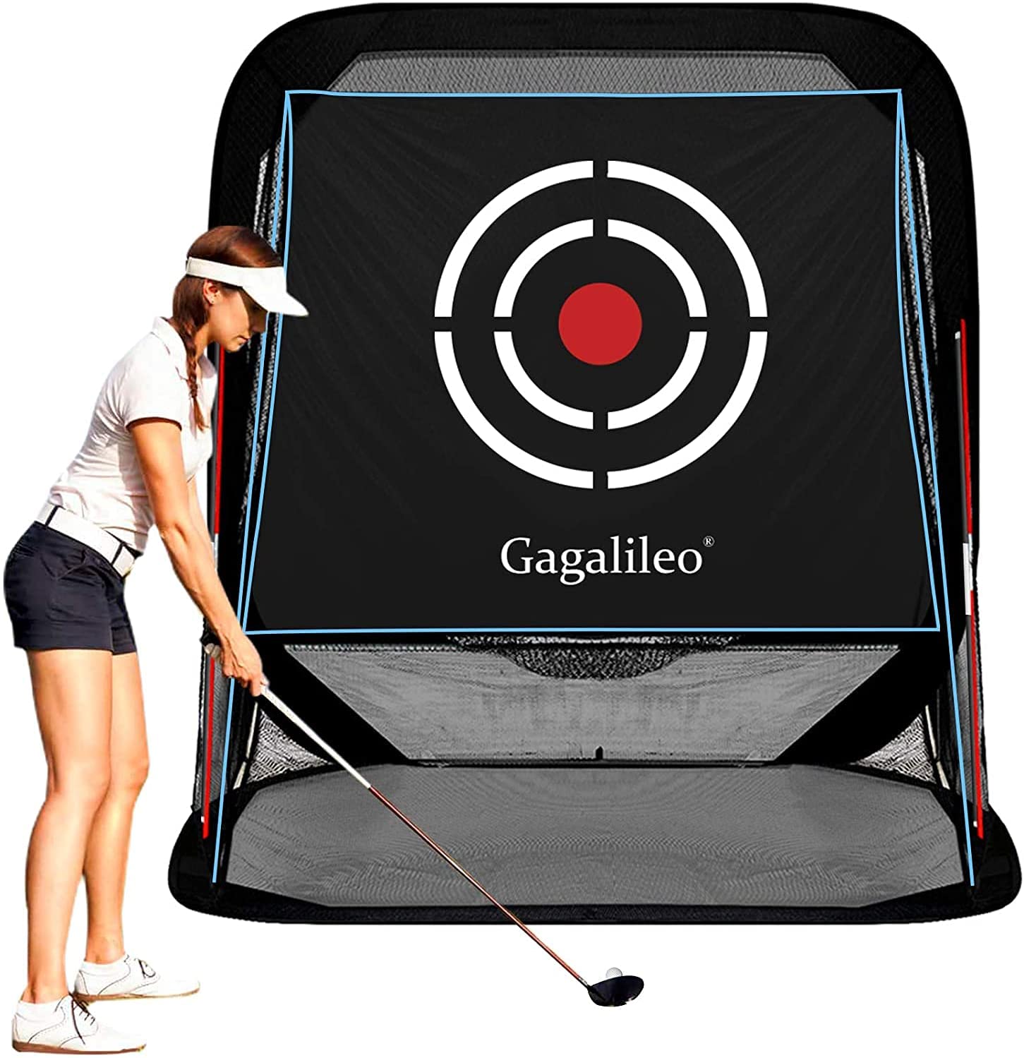 【超新作】 2.1*2.1*1.8m ゴルフネット 練習用 ターゲットとキャリーバッグ付き 設置簡単 トレーニング用具