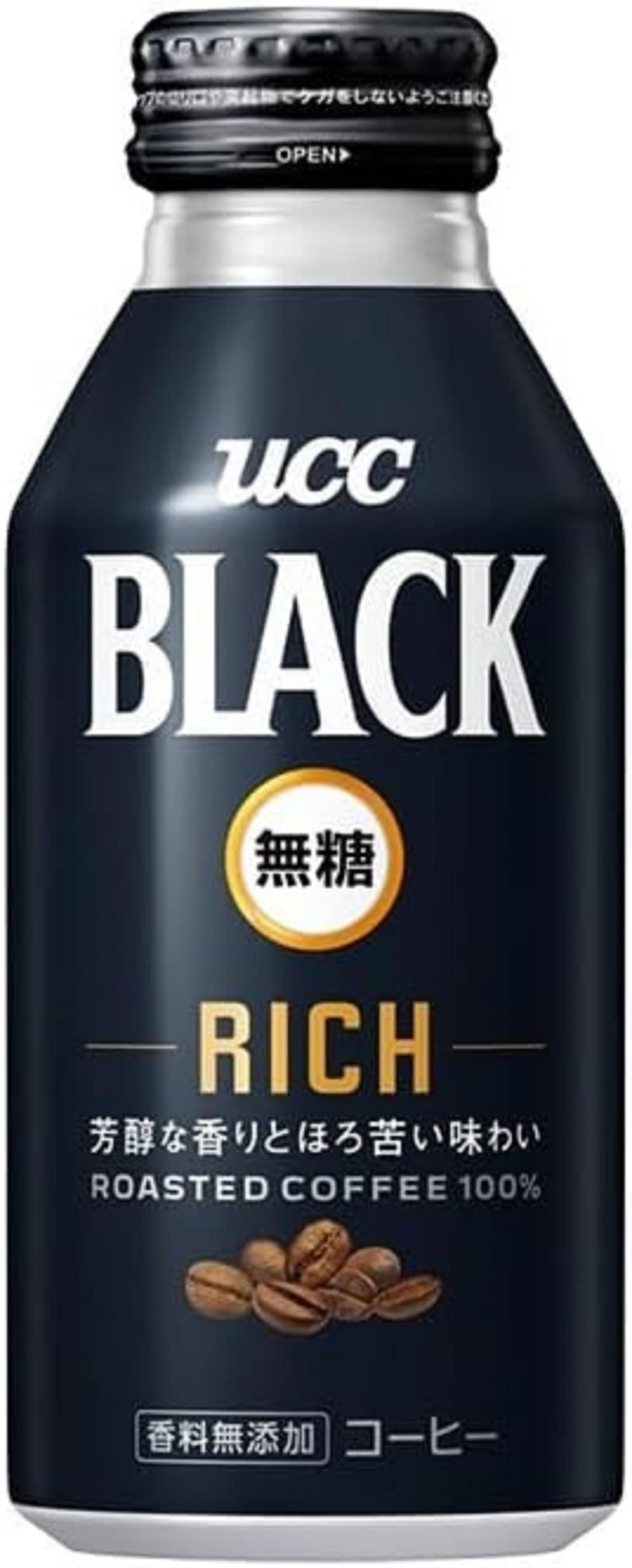 【送料無料】UCC 上島珈琲 BLACK 無糖 ブラック 無糖 RICH リッチ 375ml2ケース/48本
