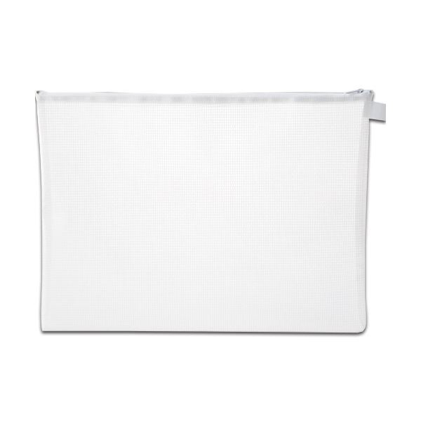 （まとめ）TANOSEE メッシュケース B4タテ305×ヨコ410mm 白 1枚 (×10セット)