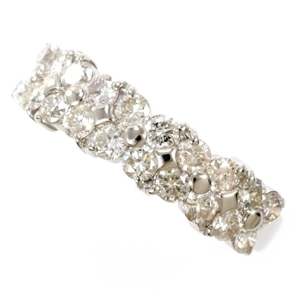 PT900 プラチナ リング 指輪 12号 ダイヤ 1.02 カード鑑別書 ジュエリー 中古