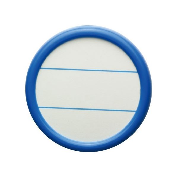 (まとめ) ソニック 丸型名札 大 両用 青 NF-685-B 1パック(10個) (×5セット)