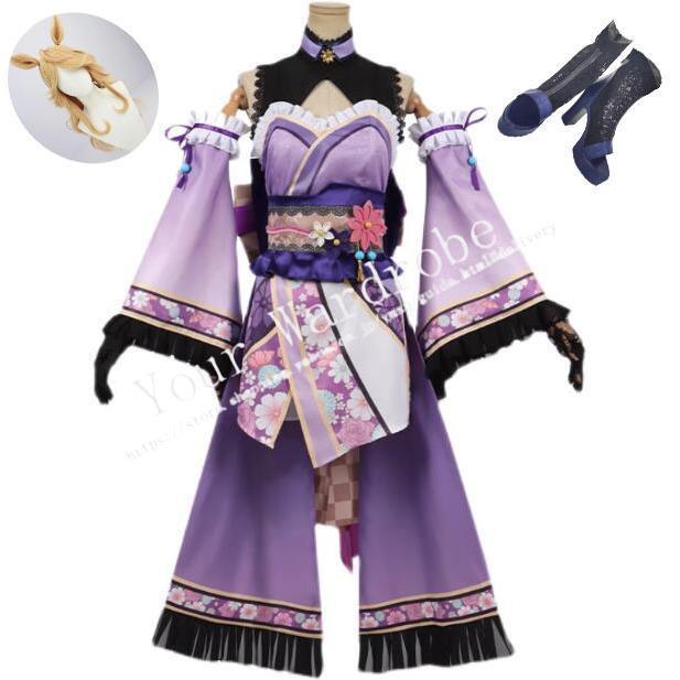 ウマ娘 プリティーダービー ゴールドシチー 和服 コスプレ用 Cosplay 衣装 コスプレ衣装 変装 コスチューム イベント仮装 キャラクター仮装 cos