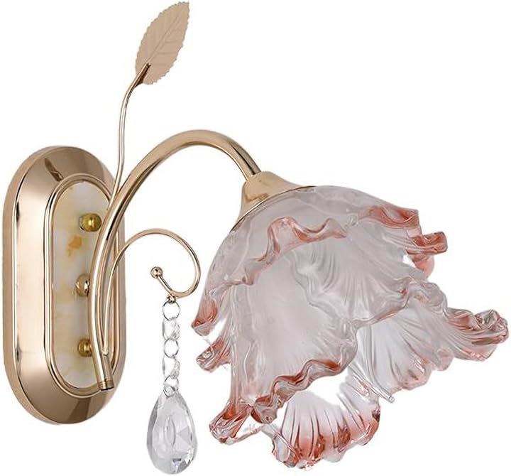 ブラケットランプ ガラス 花の壁ランプ おしゃれ シンプル アンティーク 寝室 ダイニング用 玄関 トイレ 室内照明 モダン 北欧 クリエイティブ ウォールライト(PL-112)