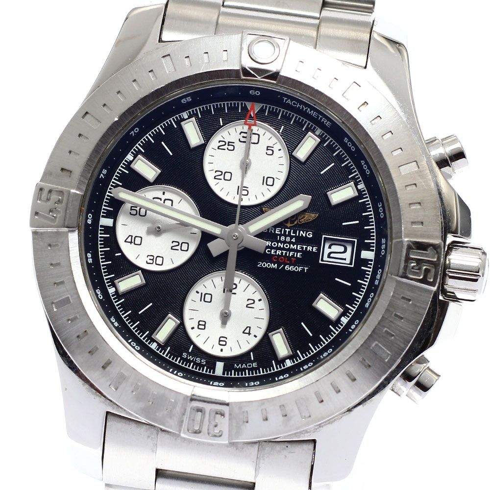 ブライトリング BREITLING A13388 コルト デイト クロノグラフ 自動巻き メンズ _917064【中古】