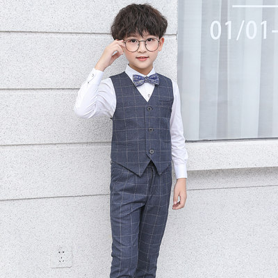 男の子 礼服 ベスト スーツ 小さい花 子供 子供 スーツ ピアノ ショー 演出服 イギリス 洋服