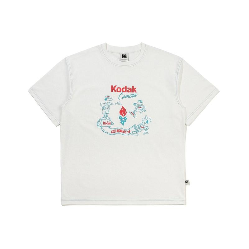 [公式] ゴールドモーメント ソロナ グラフィック半袖Tシャツ WHITE