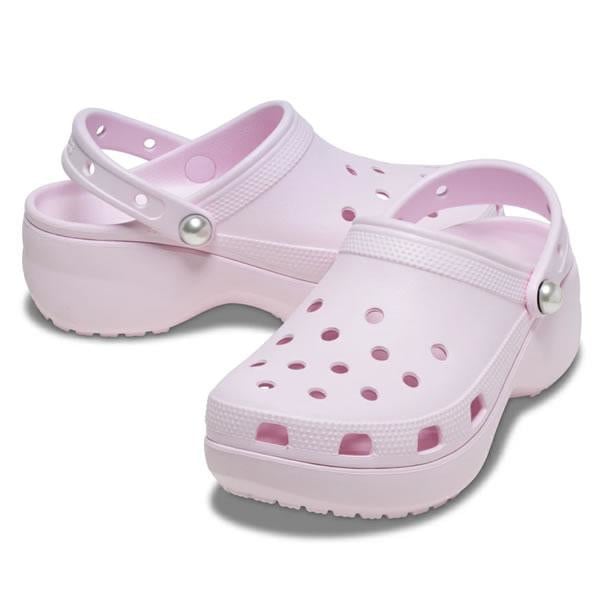 レディース 厚底サンダル 211231 CLASSIC PLATFORM PEARL レディースサンダル ミュール ピンク シューズ 靴
