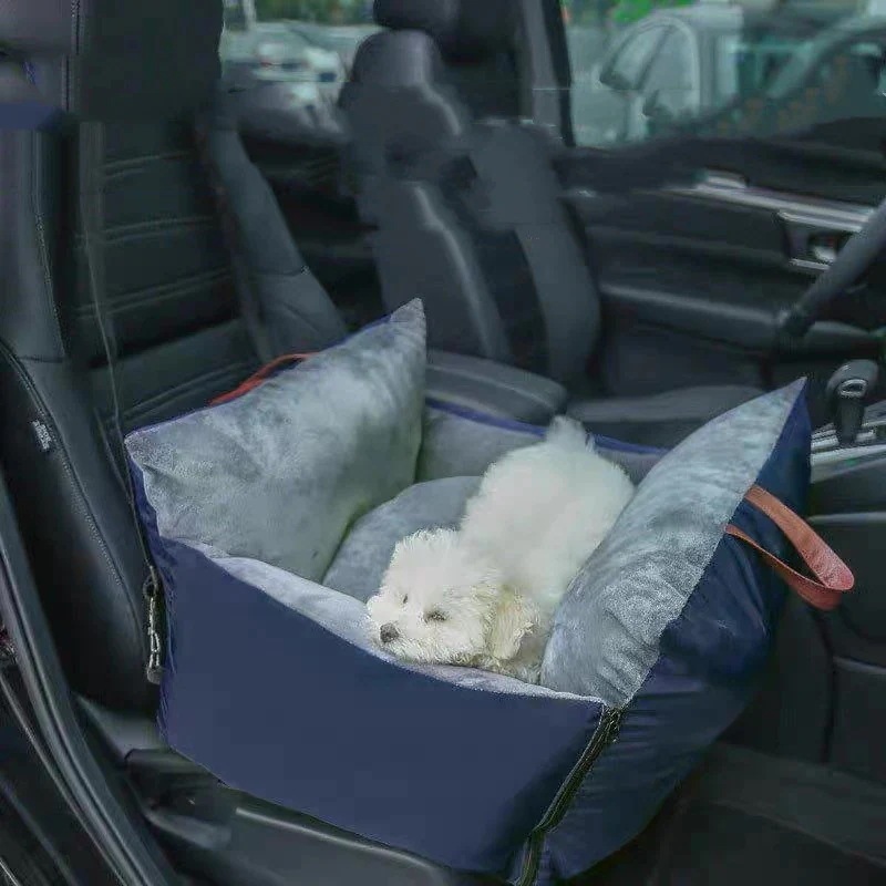 ペット用ドライブボックス ペット用ドライブシート ペット用品 犬用 猫用 カーシート クッション 汚れ防止 防水 車 バッグ 取っ手付き お出かけ 座