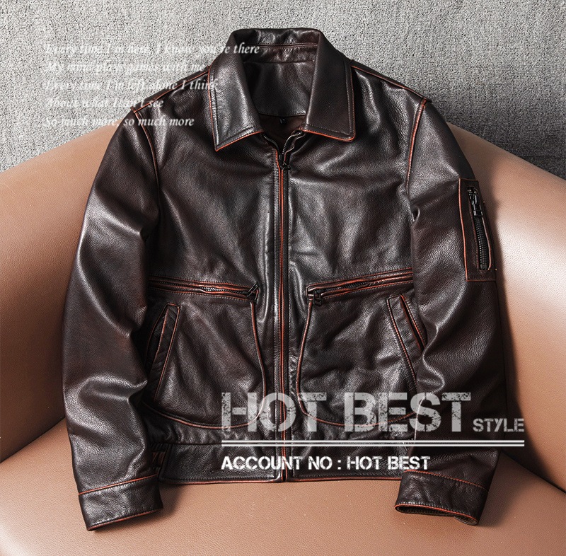 カウハイド アウトロースタイル シングルライダース レザージャケット 革ジャン イタリアンレザー ヴィンテージ加工 牛革 15,444円