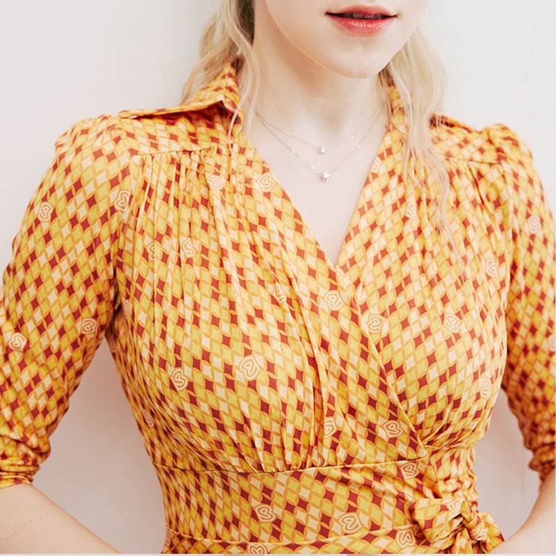 ホニビオレンジマキシのラップワンピース