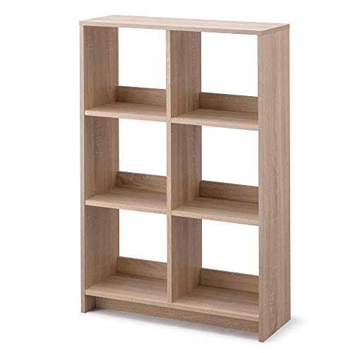 アイリスオーヤマ 本棚 棚 ラック 収納棚 オープンシェルフ ウッド 2×3 幅約69×奥行約26.5×高さ約109.4 ナチュラル おしゃれ 部屋に馴染む WOS-6 ライトナチュラル【HIROBI 7,248円