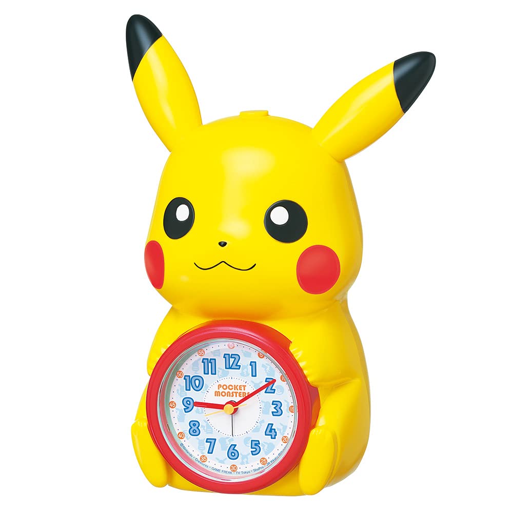 即日発送 セイコー クロック 目覚まし時計 置き時計 キャラクター ポケットモンスターピカチュウ おしゃべり アラーム 232×159×121mm JF384A