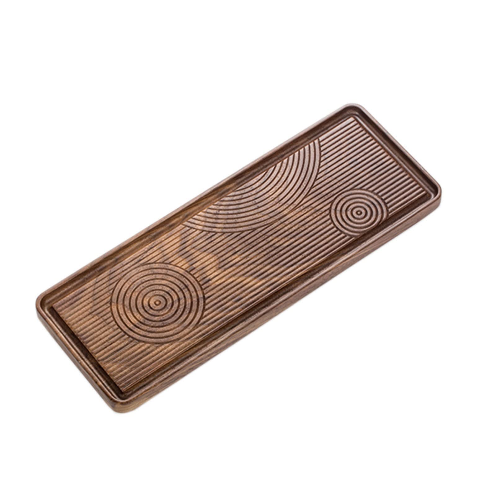 茶盆 木製ティートレイ 無垢材ドライテーブル カンフーティートレイ 家庭用 来客用