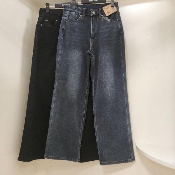 HC15 冬の女性ウエストバンドミンクボアボンディングスパンルーズフィットジーンズNQL88（S42768035）