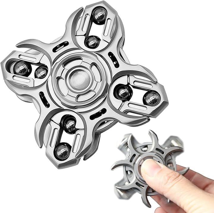 クローバー ストレス解消 グッズ 人気 面白い 暇つぶし 玩具 ステンレス鋼 おしゃれ レディース メンズ 贈り物 シルバー