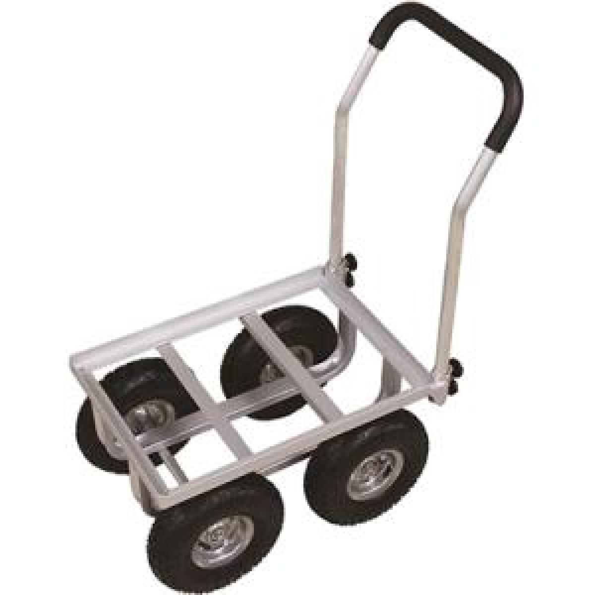 シンセイ アルミハウスカー 10インチ デカタイヤ TC4525 園芸台車 収穫台車