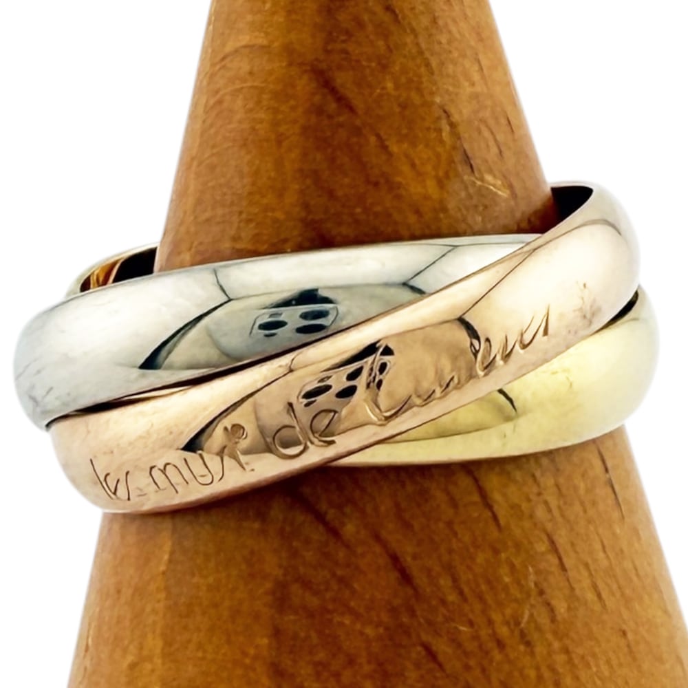 カルティエ トリニティ リング 指輪 11.5号 18金 K18イエローゴールド CARTIER 中古 美品