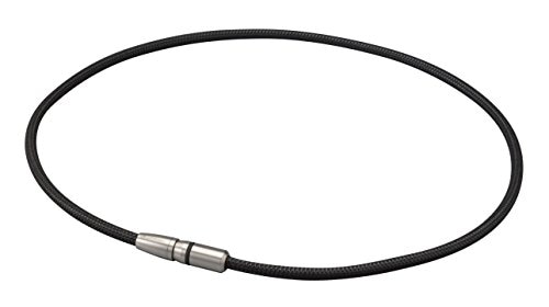 ファイテン(phiten) RAKUWA磁気チタンネックレス BULLET ブラック/ブラック 50cm【肩首こり改善緩和】【 肩こり解消グッズ】【 血行改善】メンズ 男性