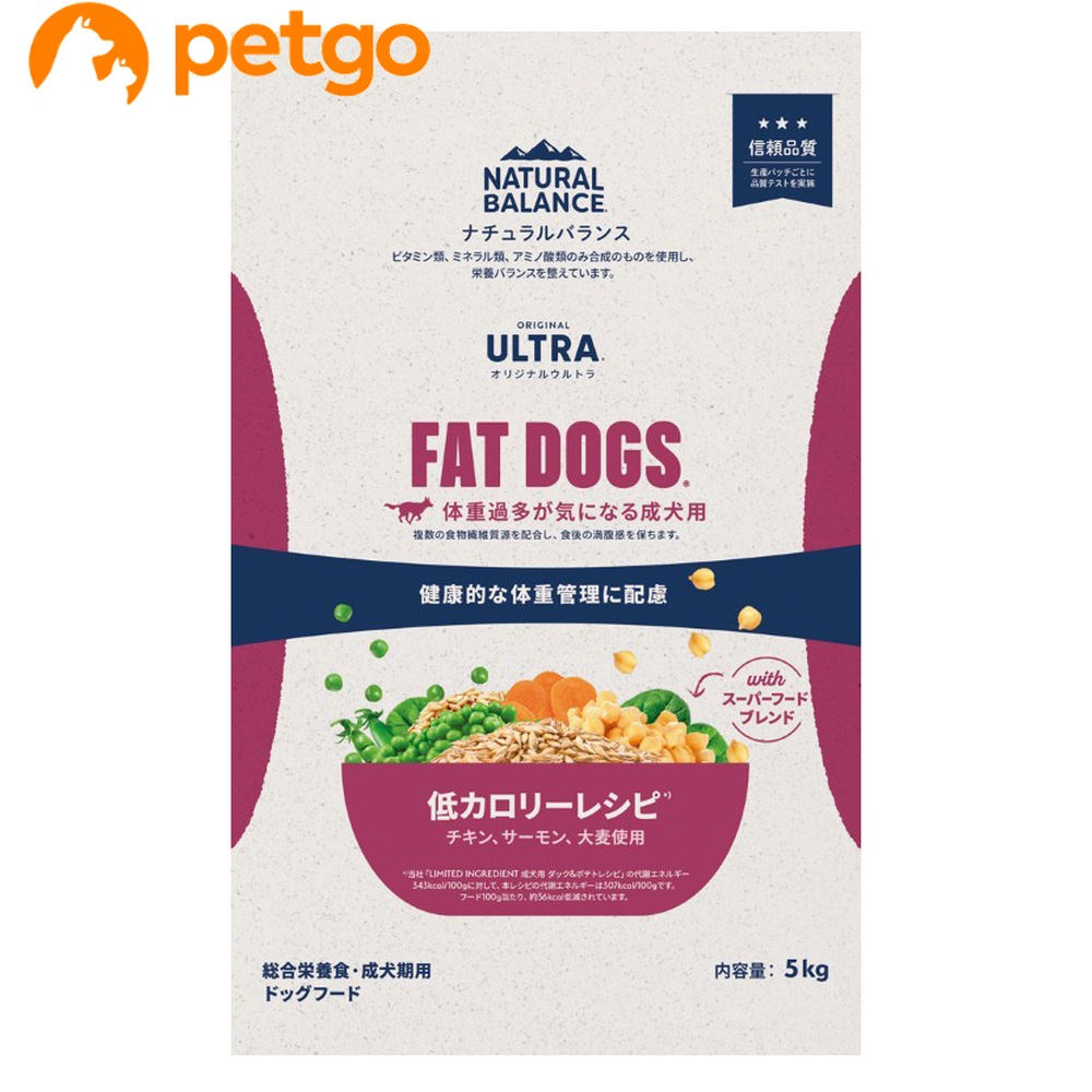 ナチュラルバランス オリジナルウルトラ 成犬用 チキン低カロリー 5kg