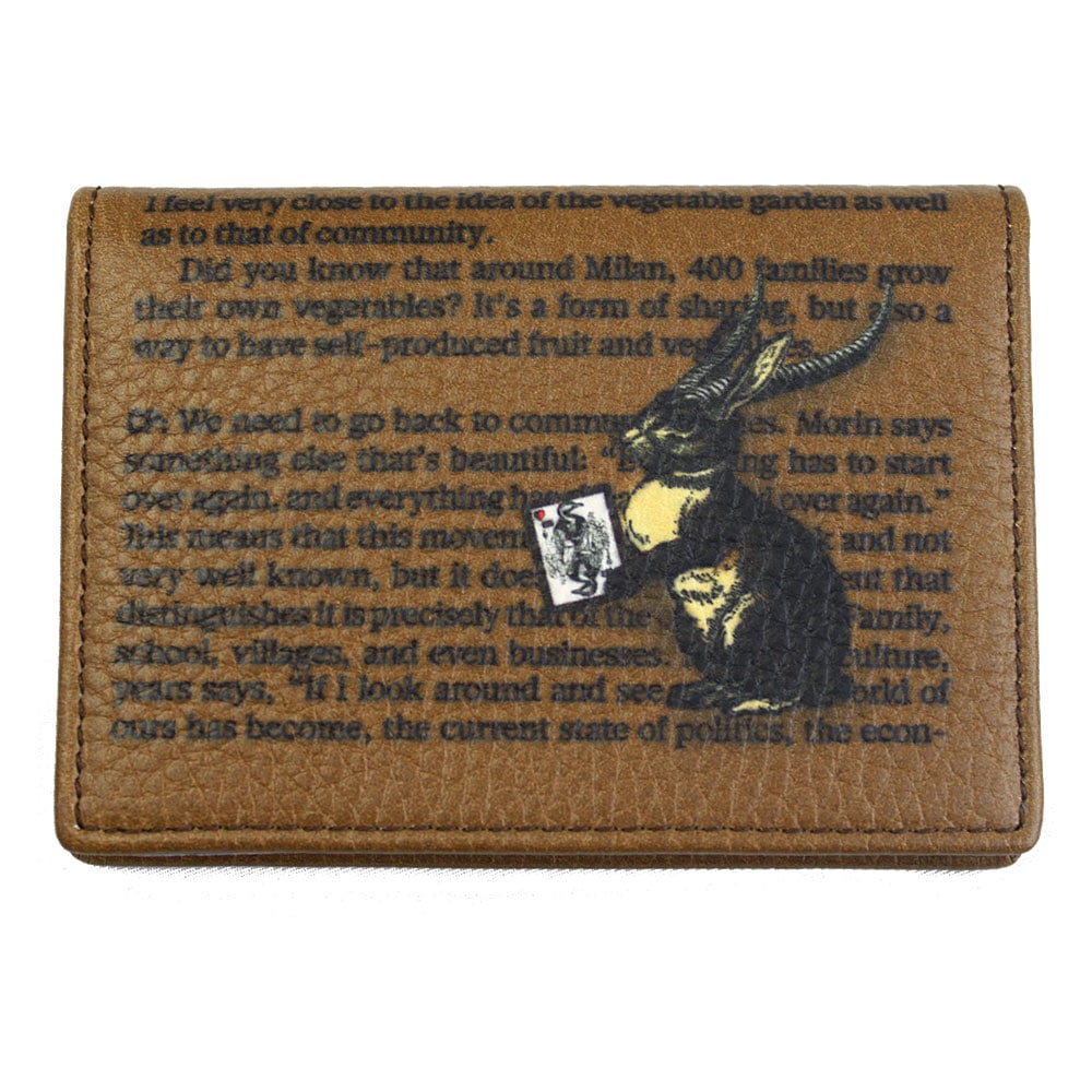 カードケース ブック式ファイル クリアポケット12枚 ラビット レザー ブラウン系マルチカラー 1H194 2101 0150