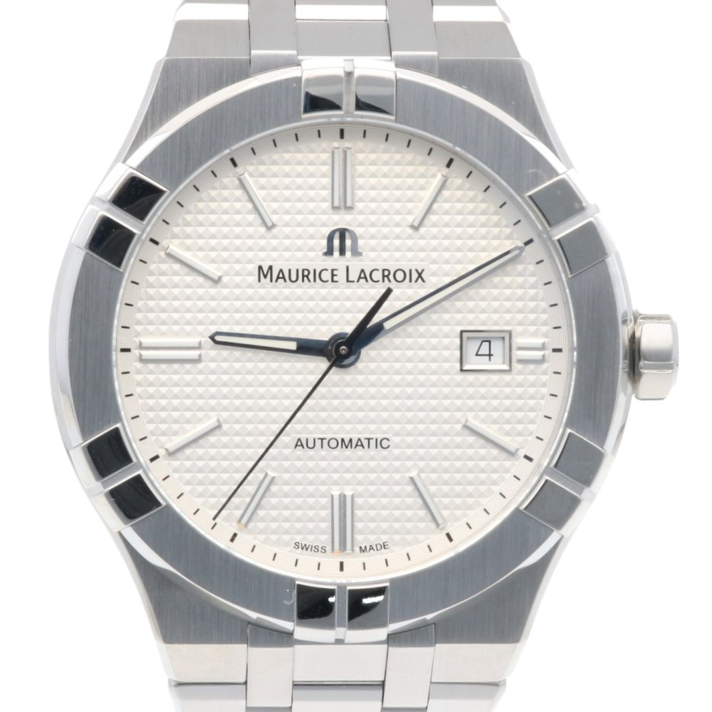 モーリスラクロア アイコン 腕時計 ステンレススチール AI6008 自動巻き 1年保証 MAURICE LACROIX 中古 美品