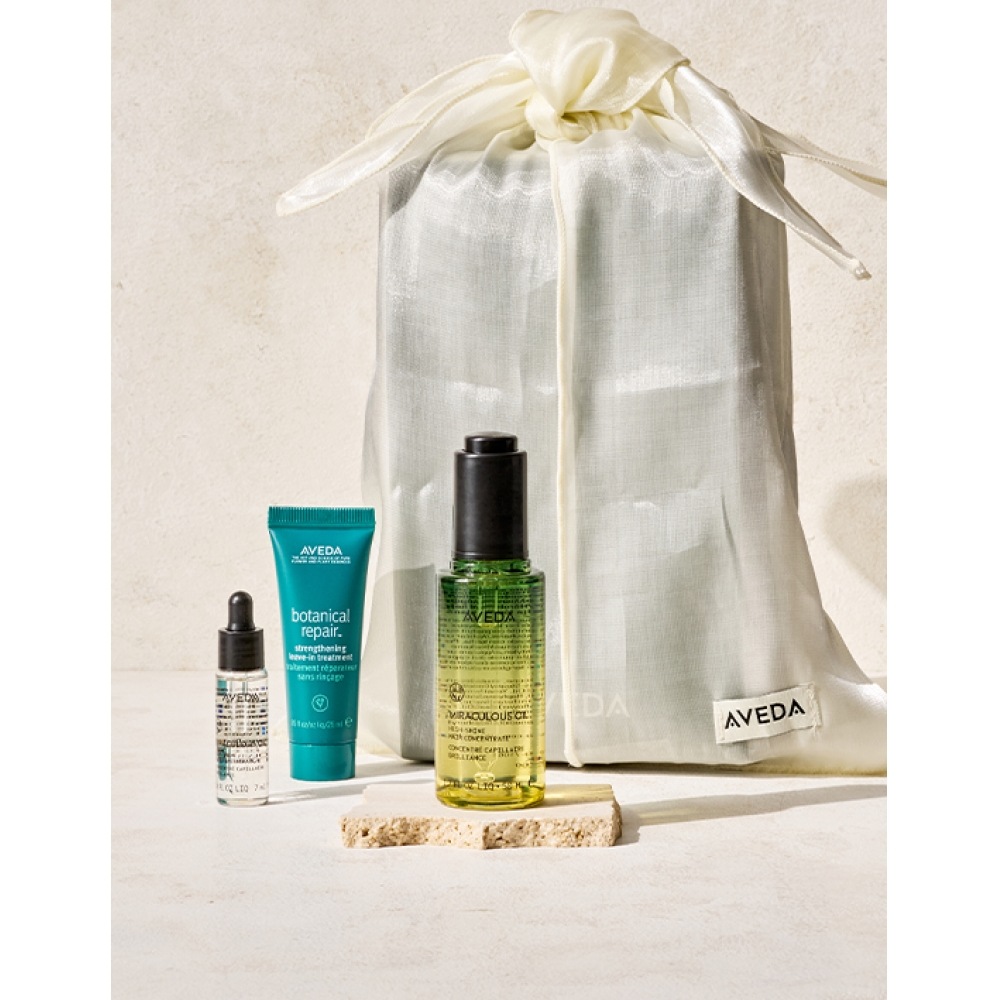 アヴェダミラキュラスオイル 50ml セット (+7ml オイル+25ml トリートメント+ギフトボックス+オーガンザギフト)