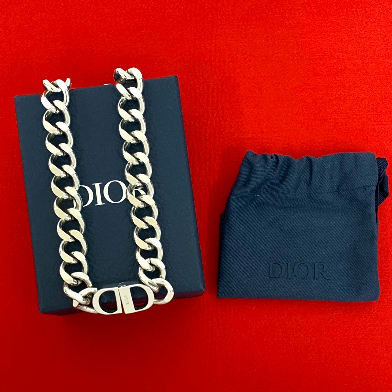 CD アイコン チェーン リンク ネックレスネックレス メタル シルバー 43608 51,720円