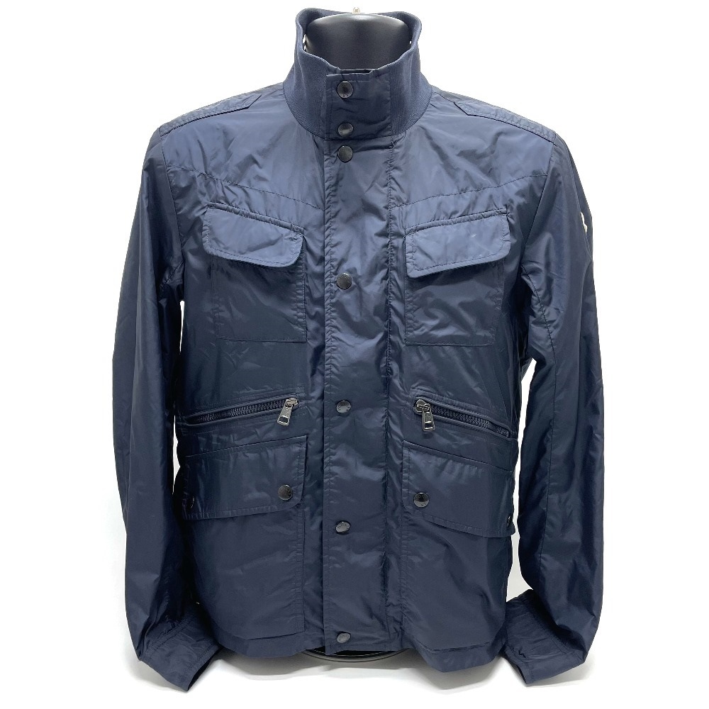 MONCLER モンクレール ナイロンジャケット 4114505 LEVENS ルヴァン ロゴパッチ ジップアップ ブルゾン アパレル アウター ナイロン ネイビー