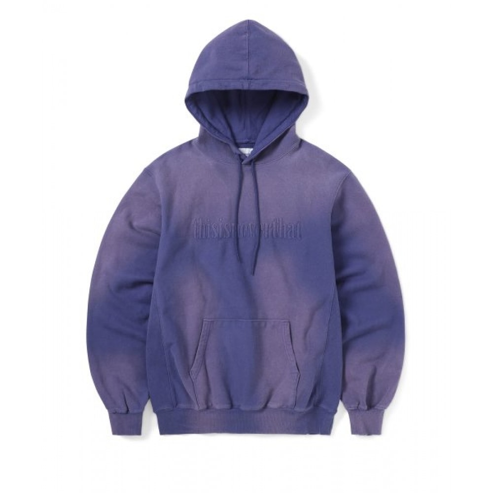 これは決して色あせない刺繍パーカーパープル