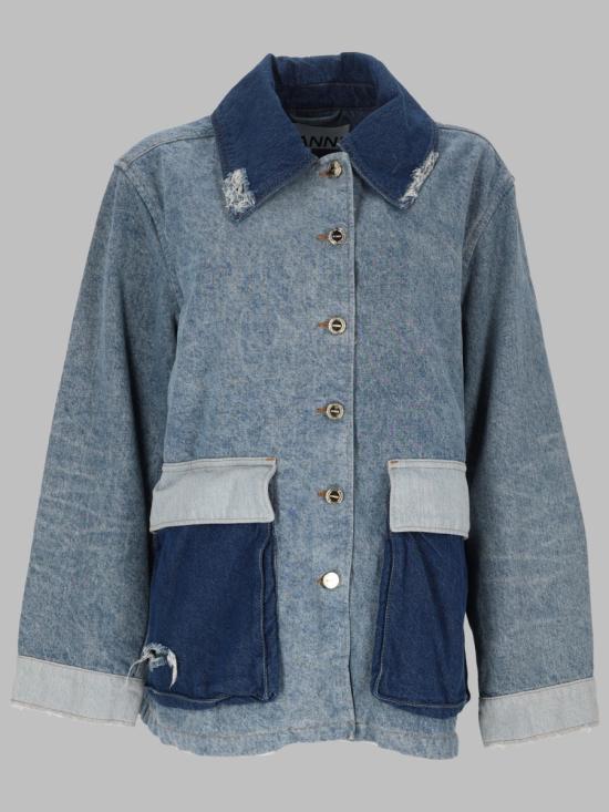 GANNI Women Jackets A1010179 567 BLUE