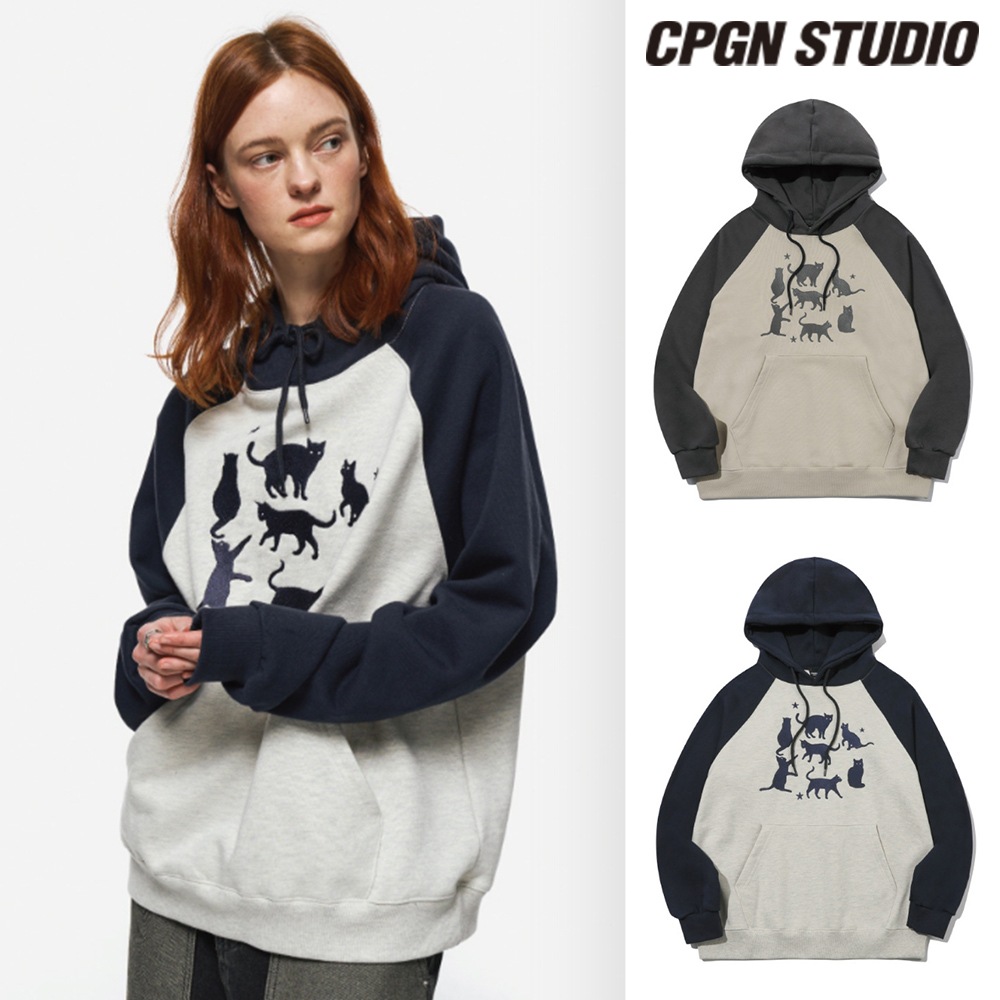 【CPGN STUDIO】 CAT CAT CAT Raglan Hood