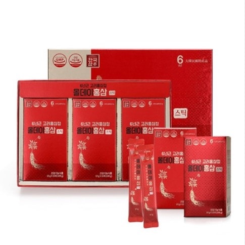韓国高麗紅参精 オールデイ紅参スティック 10gx30包 ギフト用