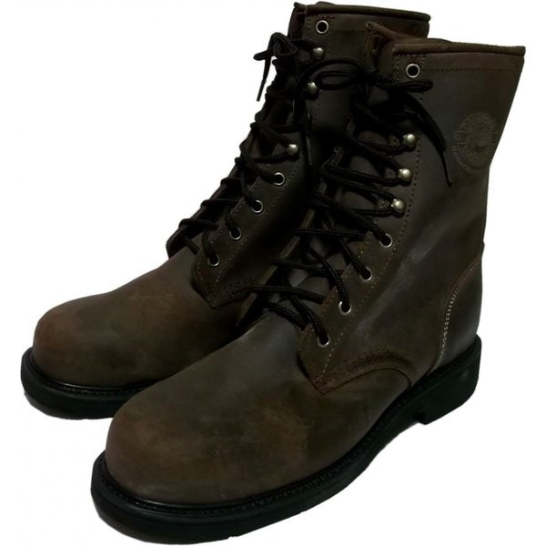 ジャスティン 本革製 レザー ワークブーツ アメリカ製 茶 ブラウン Justin Boots JT5-001