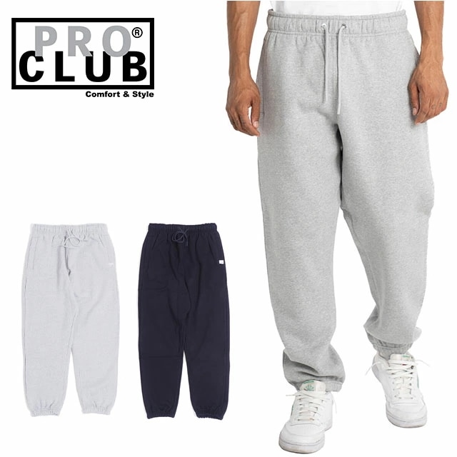 プロクラブ スウェットパンツ 裏起毛 ヘビーウェイト メンズ ブラック グレー M L XL LL サイズ PRO CLUB HEAVYWEIGHT BASIC SWEAT PANT