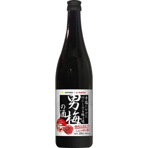 【ケース販売】サッポロ 男梅の酒 720ml12本【北海道沖縄県東北四国九州地方は必ず送料が掛かります】